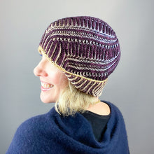 Load image into Gallery viewer, Brioche ShareCare Hat Knitting Kit | Freia Handpaints Superwash Merino Silk Worsted &amp; Anzula For Better or Worsted
