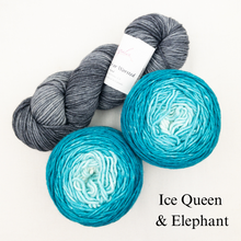 Load image into Gallery viewer, Slip Stitch Scarf Knitting Kit | Anzula For Better or Worsted, Freia Superwash Merino Silk Worsted &amp; Knitting Pattern (#089)

