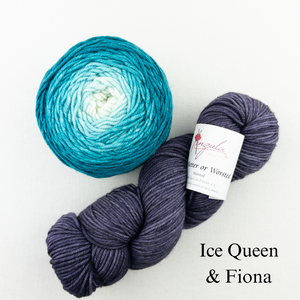 Brioche ShareCare Hat Knitting Kit | Freia Handpaints Superwash Merino Silk Worsted & Anzula For Better or Worsted