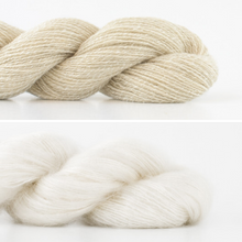 Load image into Gallery viewer, Aalto Poncho Knitting Kit | Madelinetosh Silk Cloud &amp; Shibui Knits Pebble
