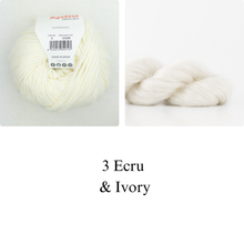 Load image into Gallery viewer, Cardigan No. 9 Knitting Kit | Katia Merino Aran &amp; Madelinetosh Silk Cloud
