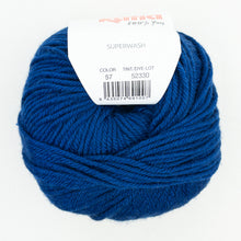 Load image into Gallery viewer, A ball of dark blue Katia Merino Aran yarn in color 57 Night Blue

