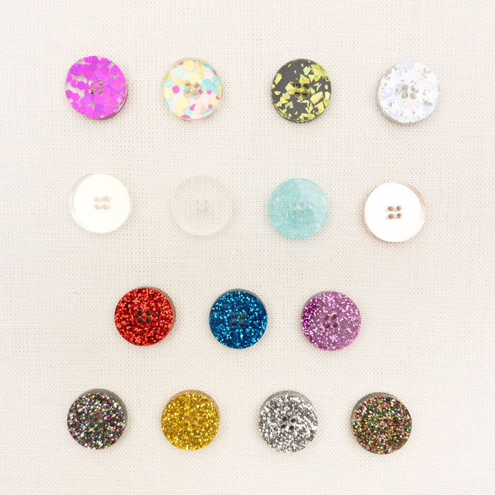 Katrinkles Glitter Buttons 5/8"