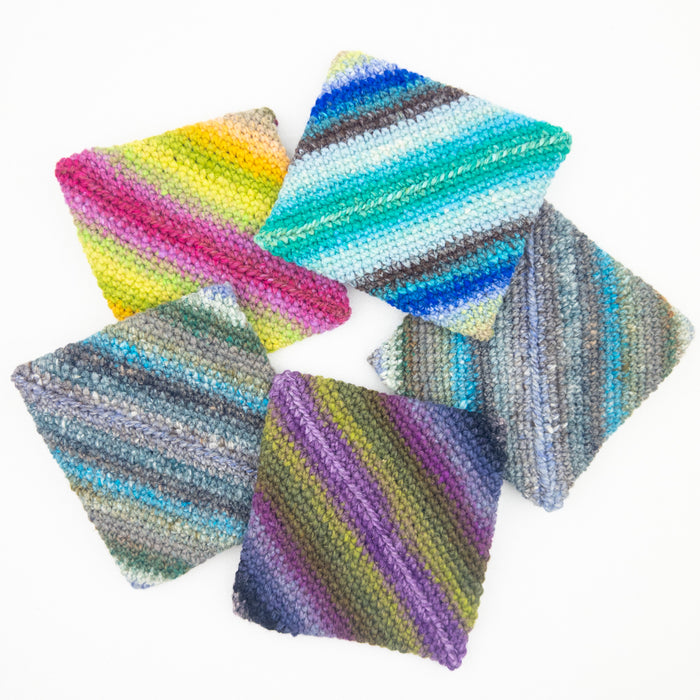 Simple Crochet Pot Holders Kit | Noro Kureyon & Crochet Pattern (#419B)