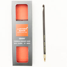 Load image into Gallery viewer, Lantern Moon Ebony Interchangeable 6&quot; Tunisian Crochet Hooks
