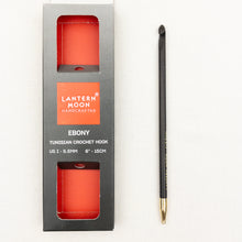 Load image into Gallery viewer, Lantern Moon Ebony Interchangeable 6&quot; Tunisian Crochet Hooks
