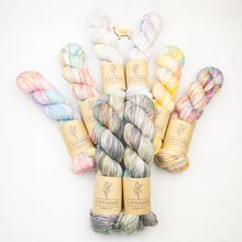 Load image into Gallery viewer, A group of multicolored Lavender Fiber Co Vintage Worsted yarn
