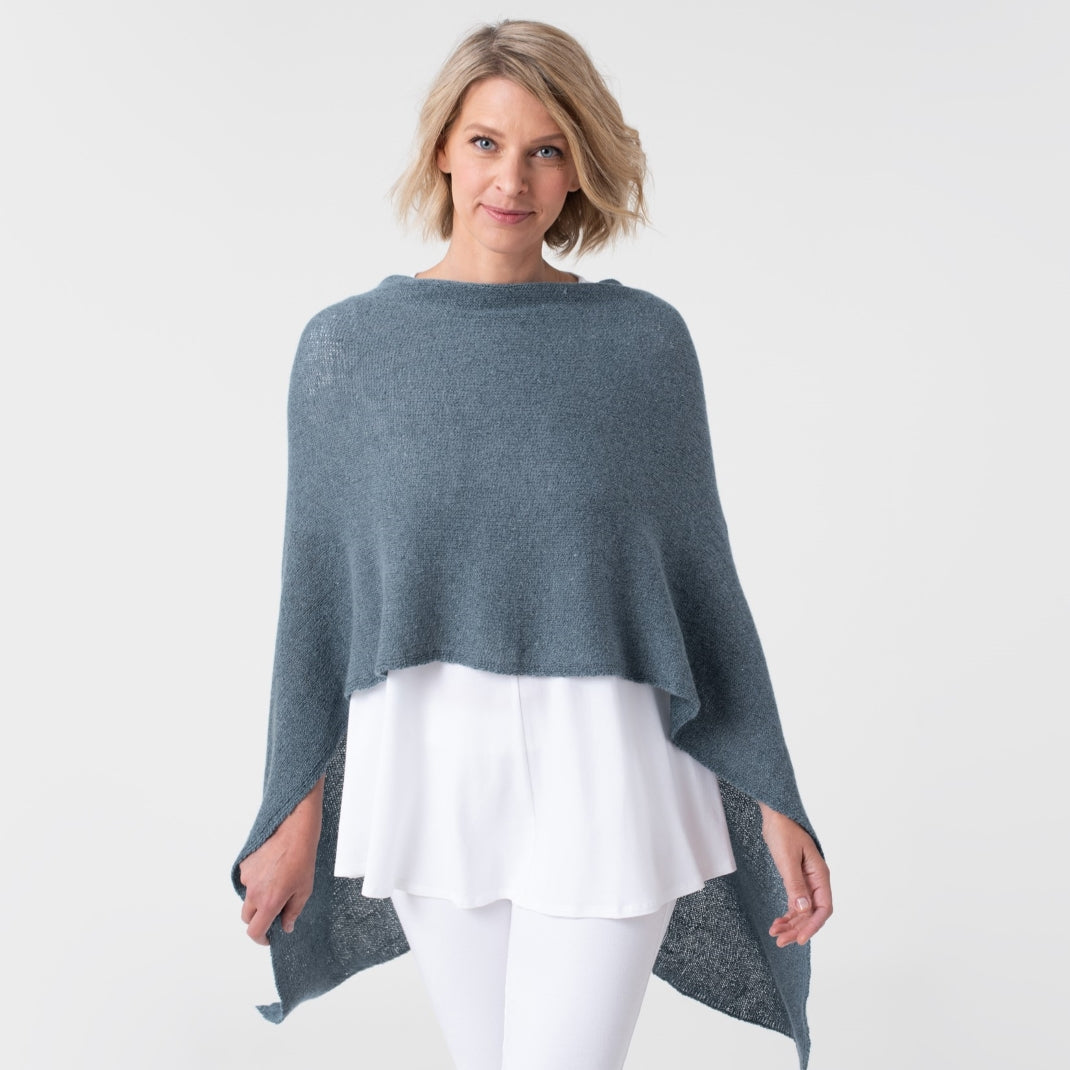 Lyon Poncho Knitting Kit | Madelinetosh Tosh Pebble & Knitting Pattern ...