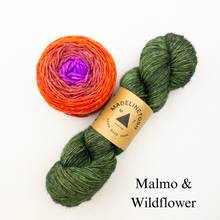 Load image into Gallery viewer, Linen Stitch Cowl Knitting Kit | Madelinetosh Pashmina, Freia Handpaints Superwash Merino Silk Sport &amp; Knitting Pattern (#228)
