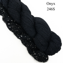 Load image into Gallery viewer, Sparkle Beanie Knitting Kit | The Fibre Company Road to China Light, Artyarns Beaded Mohair and Sequins, &amp; Knitting Pattern (#376)
