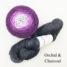 Load image into Gallery viewer, Brioche ShareCare Hat Knitting Kit | Freia Handpaints Superwash Merino Silk Worsted &amp; Anzula For Better or Worsted
