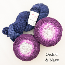 Load image into Gallery viewer, Slip Stitch Scarf Knitting Kit | Anzula For Better or Worsted, Freia Superwash Merino Silk Worsted &amp; Knitting Pattern (#089)

