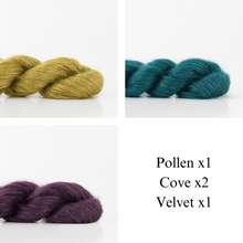 Load image into Gallery viewer, Nuance Cowl Knitting Kit | Madelinetosh Silk Cloud &amp; Knitting Pattern
