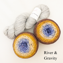 Load image into Gallery viewer, Slip Stitch Scarf Knitting Kit | Anzula For Better or Worsted, Freia Superwash Merino Silk Worsted &amp; Knitting Pattern (#089)
