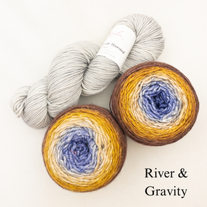 Slip Stitch Scarf Knitting Kit | Anzula For Better or Worsted, Freia Superwash Merino Silk Worsted & Knitting Pattern (#089)