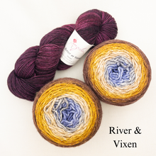 Load image into Gallery viewer, Slip Stitch Scarf Knitting Kit | Anzula For Better or Worsted, Freia Superwash Merino Silk Worsted &amp; Knitting Pattern (#089)
