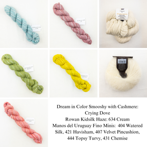 Ranunculus Knitting Kit | Dream in Color Smooshy with Cashmere, Rowan Kidsilk Haze & Manos del Uruguay Fino Minis