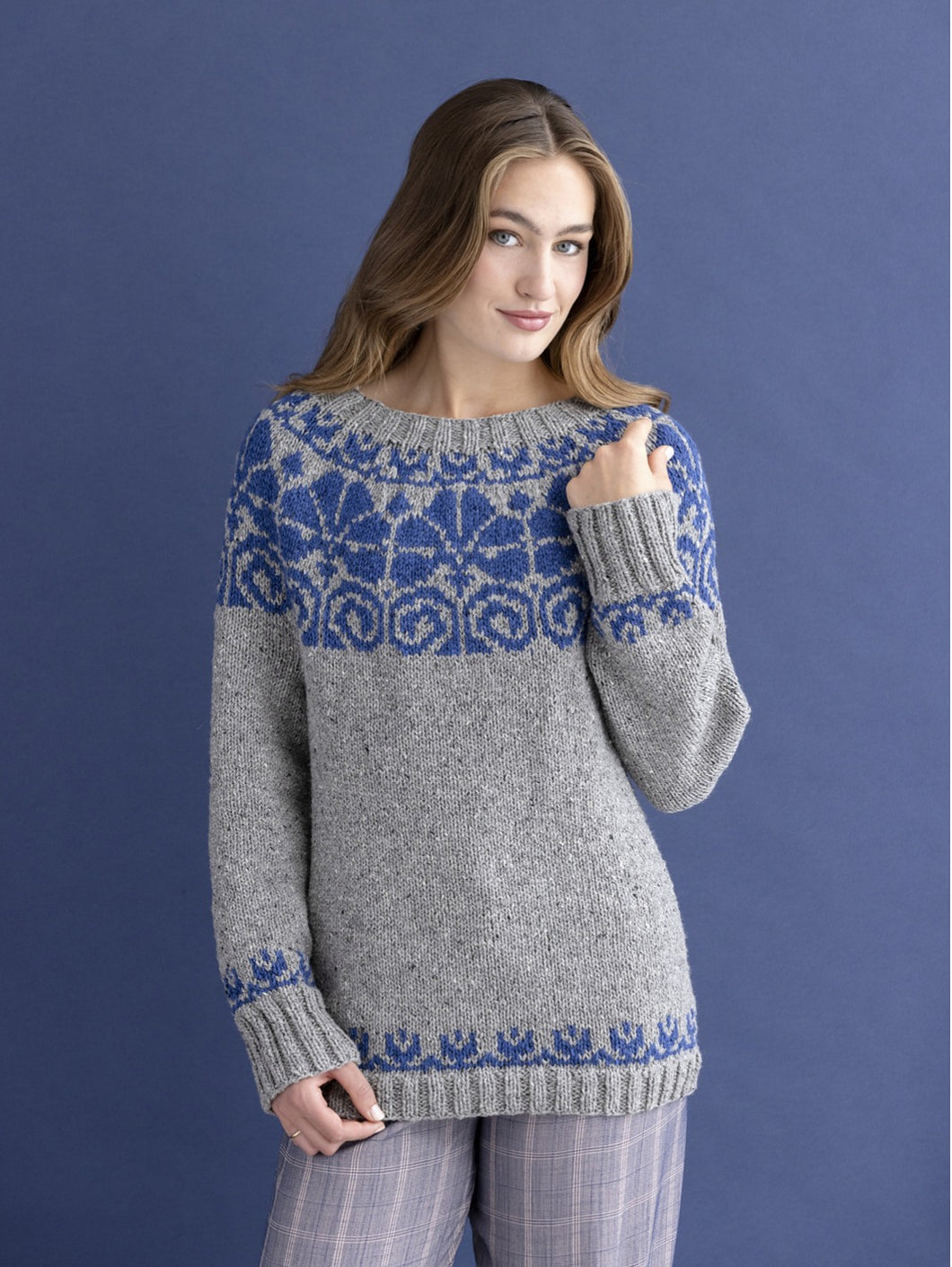 Sanne Pullover Knitting Kit | Queensland Kathmandu Fingering & Knitting Pattern