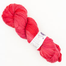 Load image into Gallery viewer, A skein of variegated coral and pinkLorna's Laces Shepherd Bulky yarn on a white background
