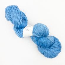 Load image into Gallery viewer, A blue skein of Lorna's Laces Shepherd Bulky yarn on a white background
