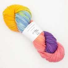 Load image into Gallery viewer, A pastel rainbow skein of Lorna's Lace Shepherd Worsted yarn
