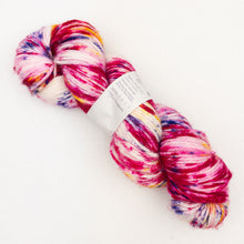 Load image into Gallery viewer, A pink and purple speckled skein of Lorna's Lace Shepherd Worsted yarn
