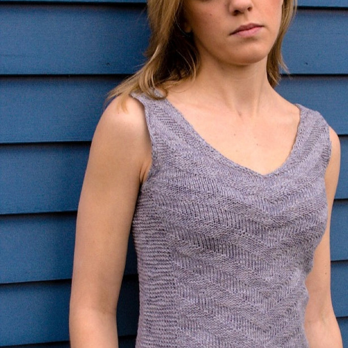 Sommer Sleeveless Top Knitting Kit | Juniper Moon Farm Zooey & Knitting Pattern