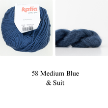 Load image into Gallery viewer, Cardigan No. 9 Knitting Kit | Katia Merino Aran &amp; Madelinetosh Silk Cloud
