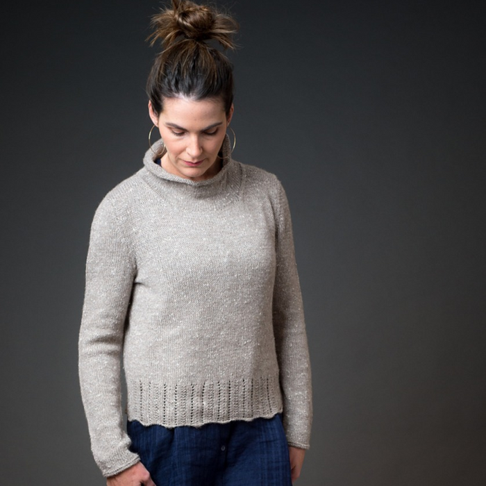 Tumbledown Cove Pullover Knitting Kit | The Fibre Company Acadia