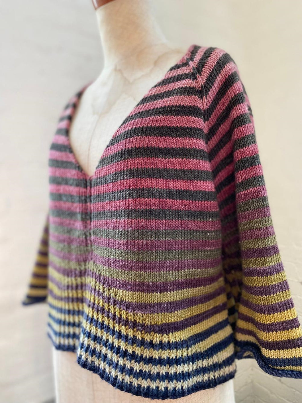 Ursina Pullover Knitting Kit | Freia Handpaints Superwash Merino Silk Sport