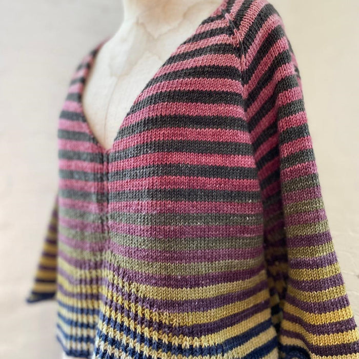 Ursina Pullover Knitting Kit | Freia Handpaints Superwash Merino Silk Sport