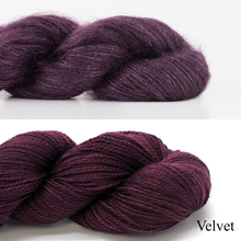 Load image into Gallery viewer, Spectrum Knitting Kit | Madelinetosh Tosh Silk Cloud, Tosh Lunar &amp; Knitting Pattern
