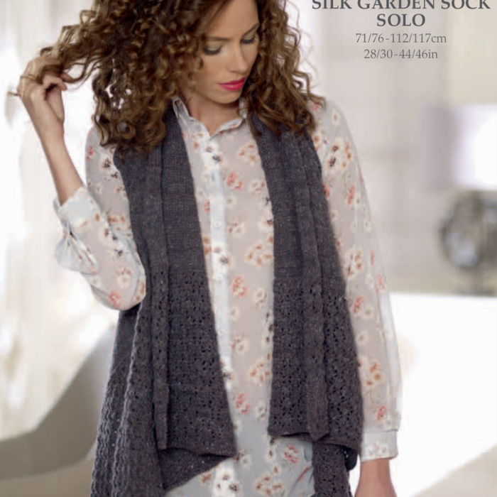 Waterfall Wrap Knitting Kit | Noro Silk Garden Sock Solo & Knitting Pattern