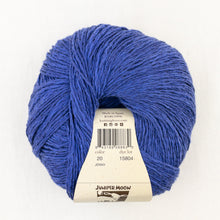 Load image into Gallery viewer, A blue ball of Juniper Moon Zooey yarn
