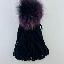 Load image into Gallery viewer, Phat Pompom Scarf - Zermatt Knitting Kit | String Yarns and Atelier Raccoon Pompoms (#382)
