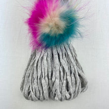 Load image into Gallery viewer, Phat Pompom Scarf - Zermatt Knitting Kit | String Yarns and Atelier Raccoon Pompoms (#382)
