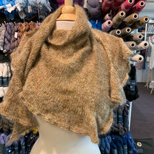 Load image into Gallery viewer, Virtual Hug Ruffled Shawlette Knitting Kit | Gunpowder Sock, Hue Loco Mohair Lace &amp; Knitting Pattern (#269B)
