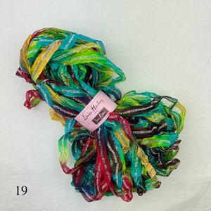 Crocheted Clutch Crochet Kit | Louisa Harding Sari Ribbon & Crochet Pattern (#336)