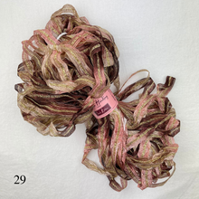 Load image into Gallery viewer, Magic Loop Clutch Knitting Kit | Louisa Harding Sari Ribbon &amp; Knitting Pattern (#338)
