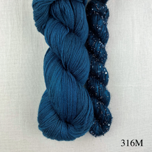 Load image into Gallery viewer, Artyarns 400 Yard Shawl Knitting Kit | Artyarns Merino Cloud, Beaded Mohair and Sequins &amp; Knitting Pattern
