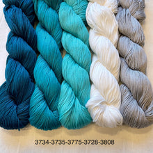 Load image into Gallery viewer, Chevron Baby Blanket (Cascade version) Knitting Kit | Cascade Ultra Pima Cotton &amp; Knitting Pattern (#323)
