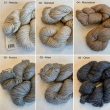 Load image into Gallery viewer, Deco Shawlette (Stargazer version) Knitting Kit | Stargazer &amp; Knitting Pattern (#324)

