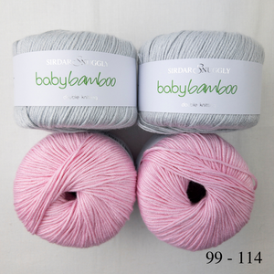 Bamboo Kerchief Knitting Kit | Sirdar Snuggly Baby Bamboo & Knitting Pattern (#346)