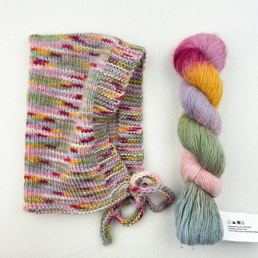 Cashmere Simple Bonnet Knitting Kit | Artyarns Cashmere Sock
