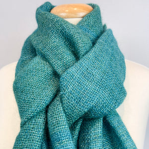 Mohair Silk Woven Scarf Kit | Hue Loco Mohair Lace & Weaving Pattern (#393)