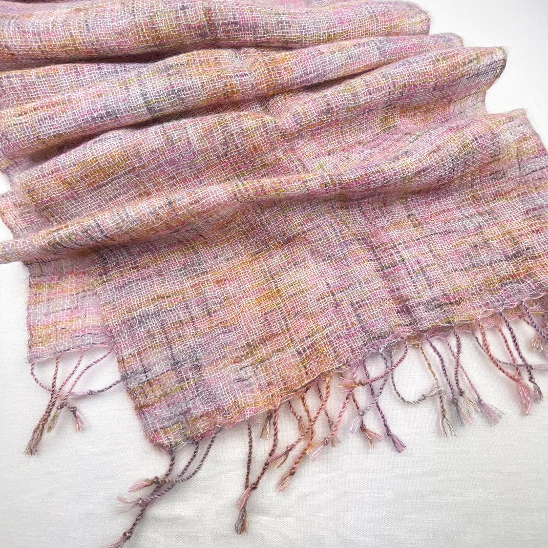 Mohair Silk Woven Scarf Kit | Hue Loco Mohair Lace & Weaving