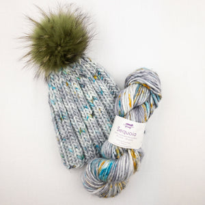 Super Bulky Ribbed Hat (Sequoia version) Knitting Kit | Baah Sequoia & Knitting Pattern (#108)