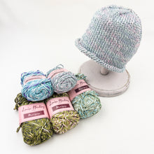Load image into Gallery viewer, Mariposa Baby Hat | Louisa Harding Mariposa &amp; Knitting Pattern #396
