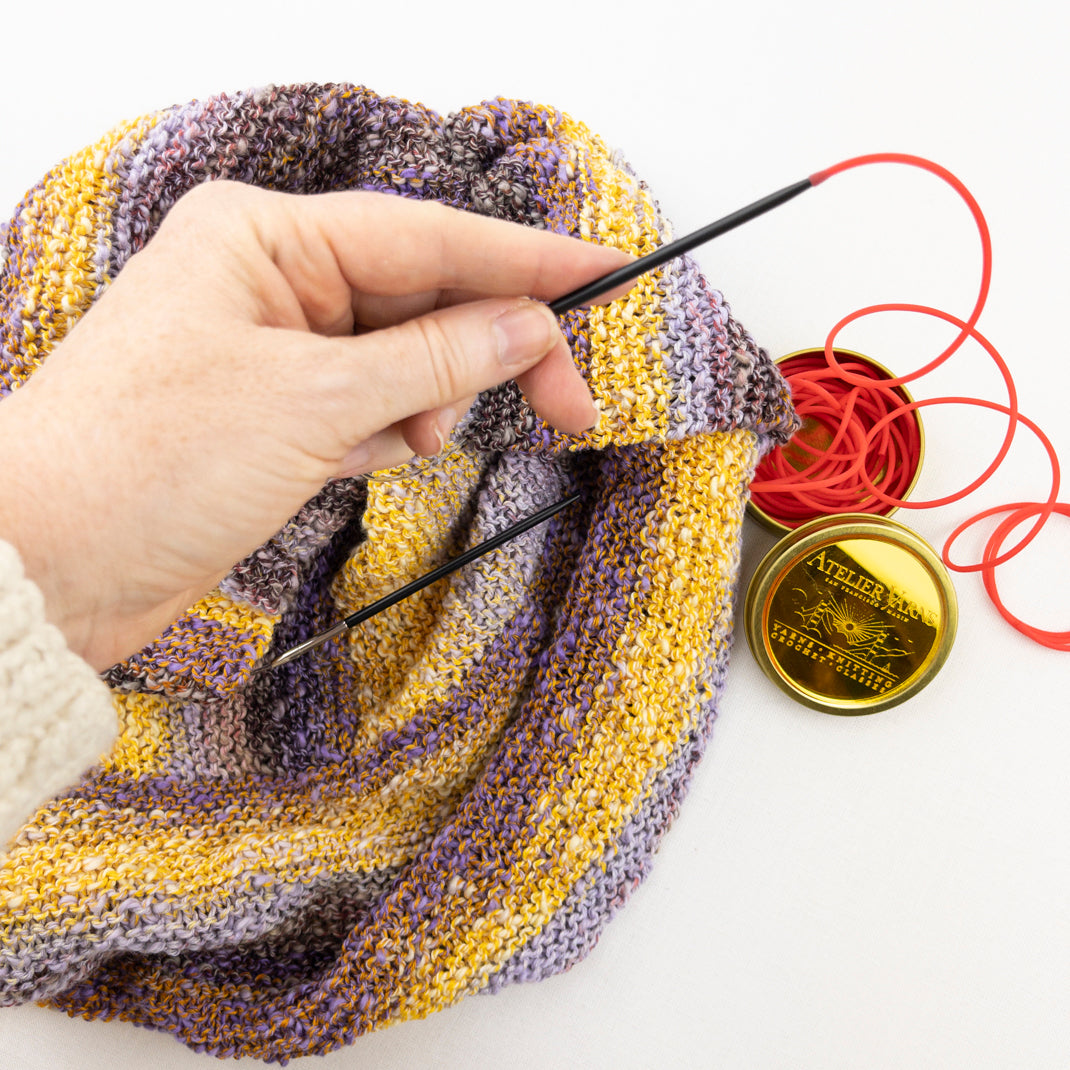Flexible Stitch Holders For Knitting