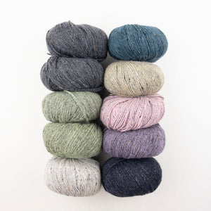 Slip Stitch Party Shawl Knitting Kit | Rowan Felted Tweed